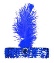 1920s flapper feather sequin headband vintage dress up costume great gatsby zelda 20s twenties