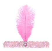 1920s flapper feather sequin headband vintage dress up costume great gatsby zelda 20s twenties