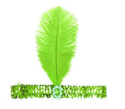 1920s flapper feather sequin headband vintage dress up costume great gatsby zelda 20s twenties