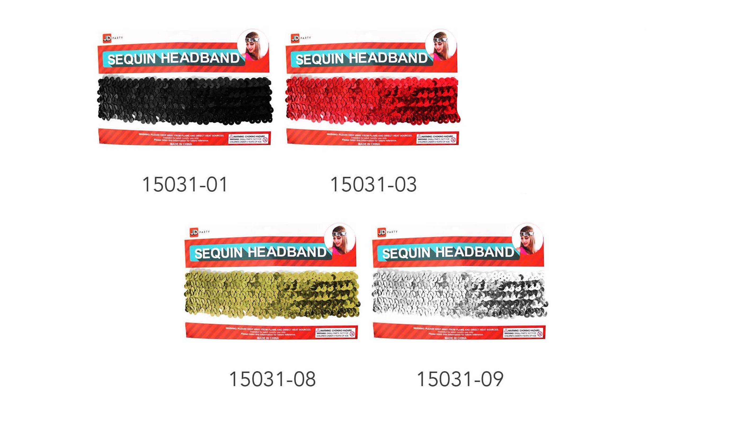 disco sequin headbands