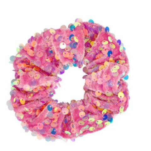 Sequin Velvet Hair Scrunchie