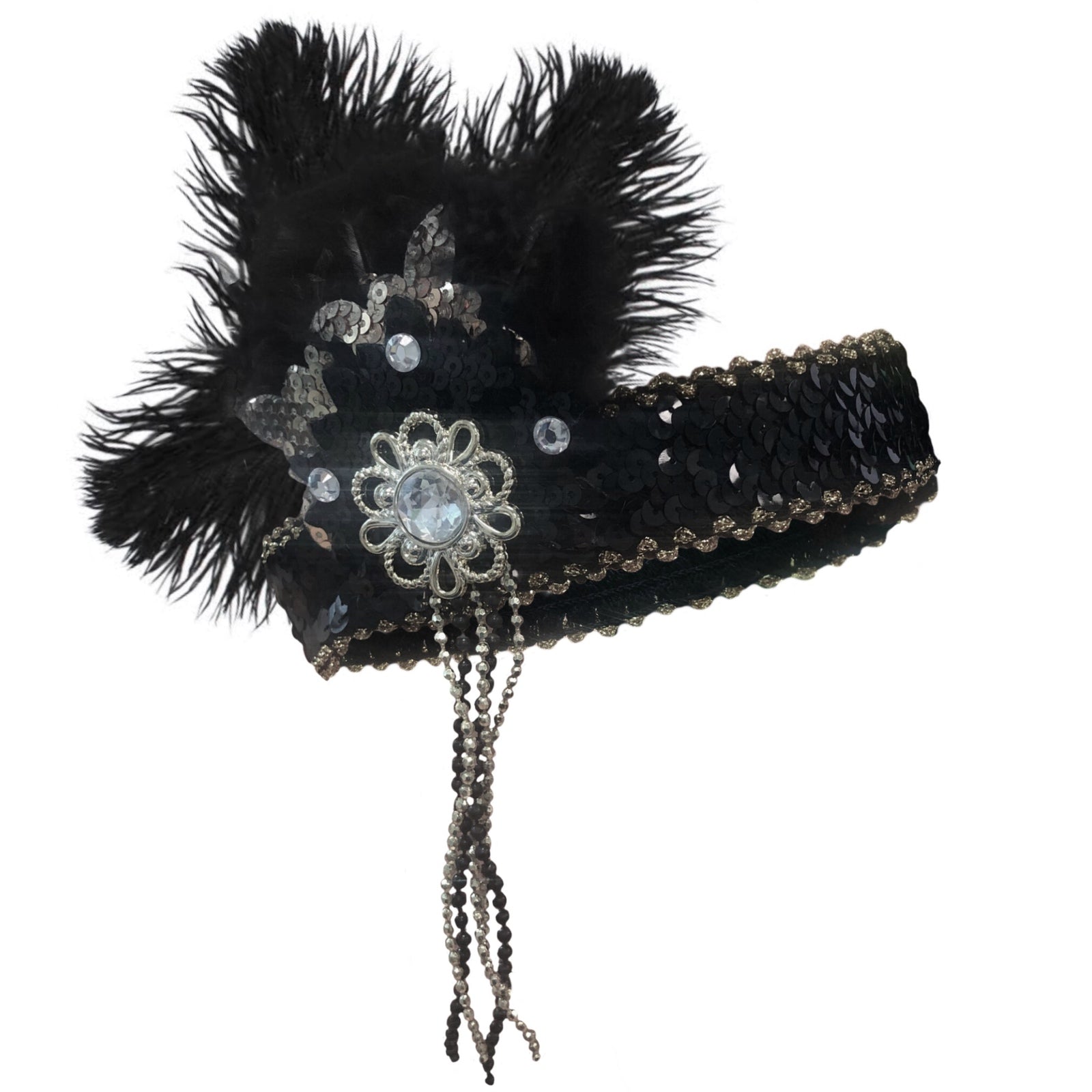 flapper headpiece roaring 20s gangster