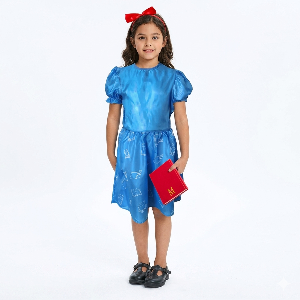 matilda blue dress red ribbon Children's School Girl Costume (Matilda) – Upstage Dancewear & Costume Factory 23 x 23 6Y This Walmart tennis dress Color:Burgundy Wine price_50$-100$