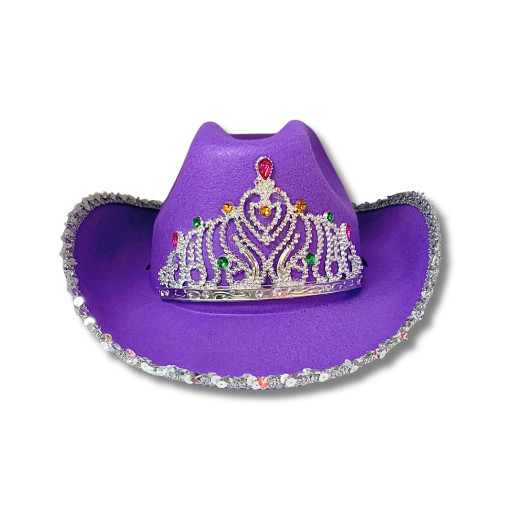 purple princess cowboy hat