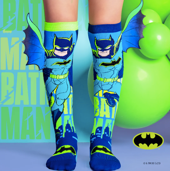 batman socks madmia neon
