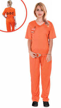 Adult Orange Prisoner Costume