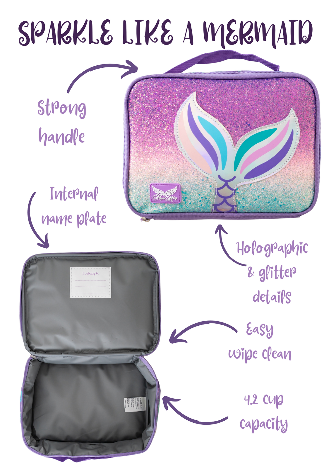 Mermaid Insulated Lunch Box children