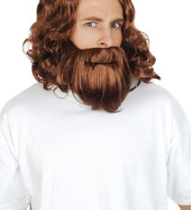 jesus brown wig and beard