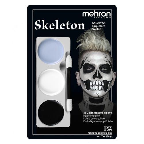 Tri-Colour Makeup Palette - Skeleton