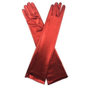 Long Metallic Gloves