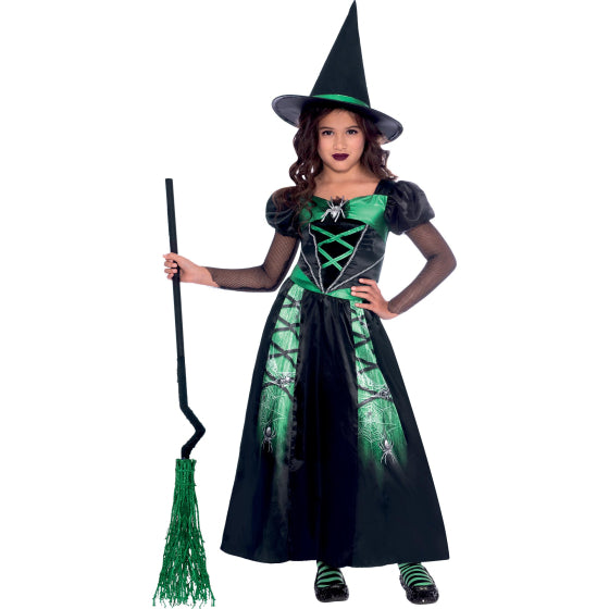 green black witch dress halloween girls