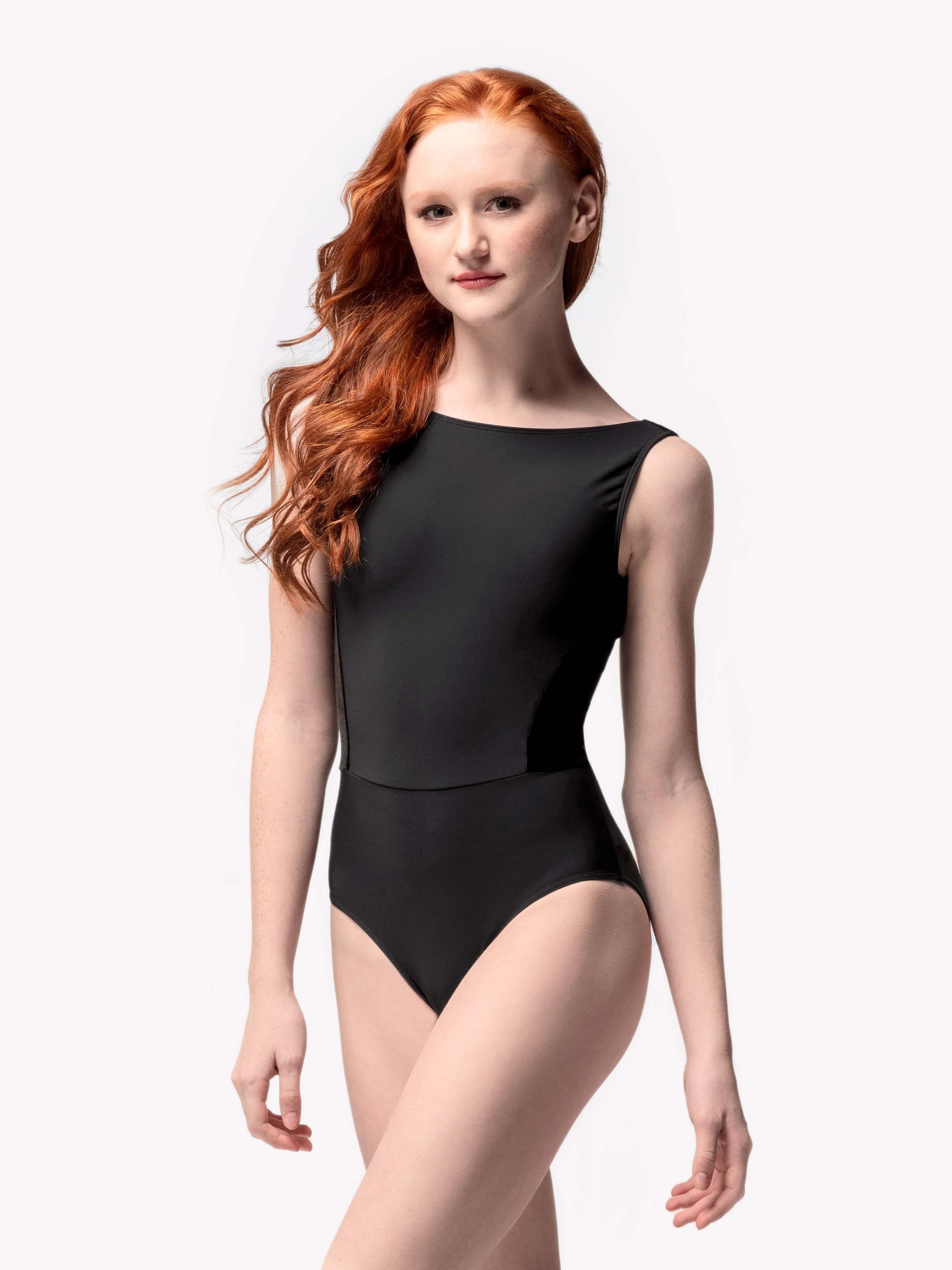 Allison Black Velvet Leotard
