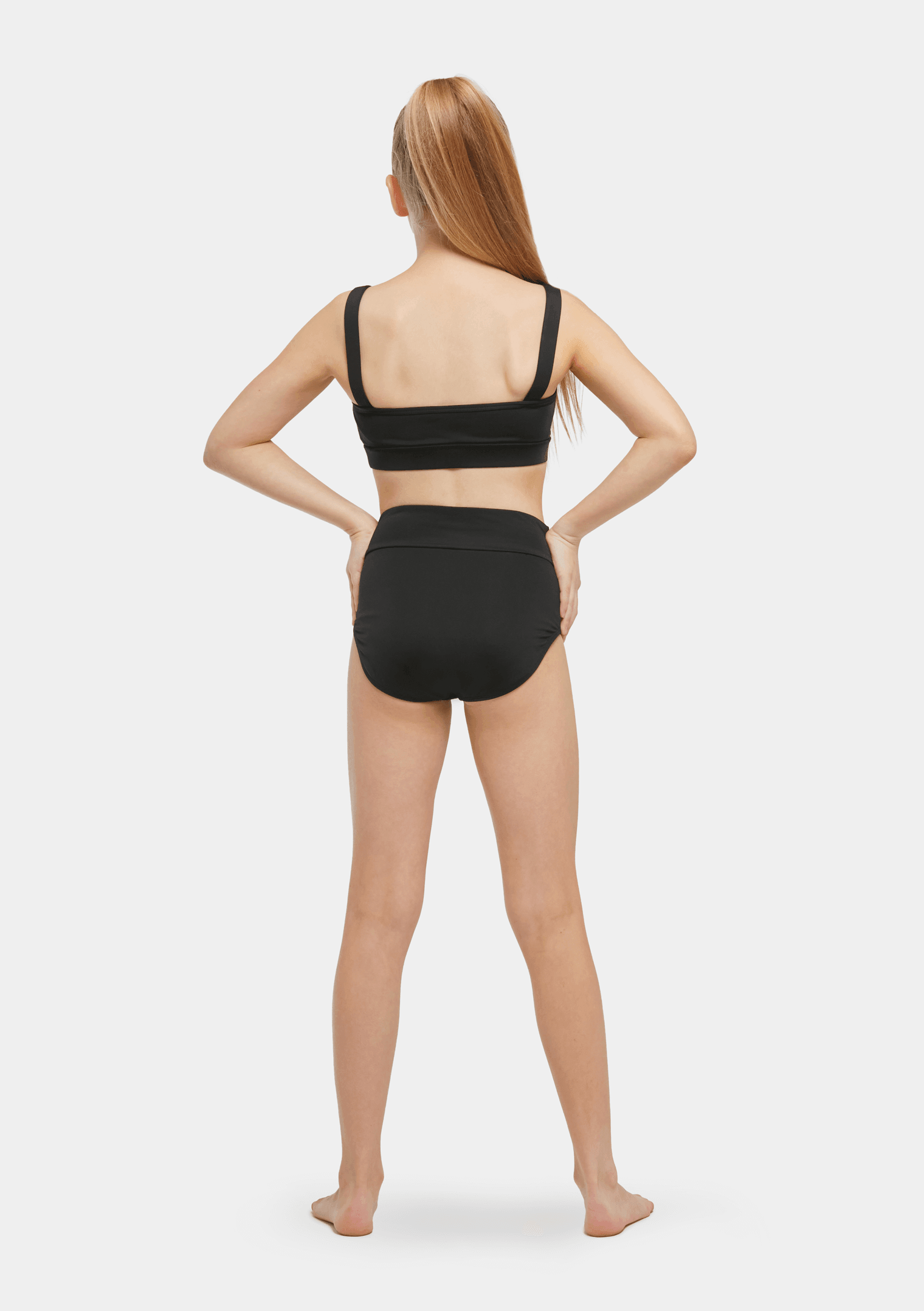black high waist briefs dancewear