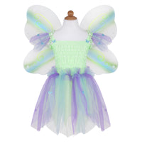Green Butterfly Dress & Wings with Wand