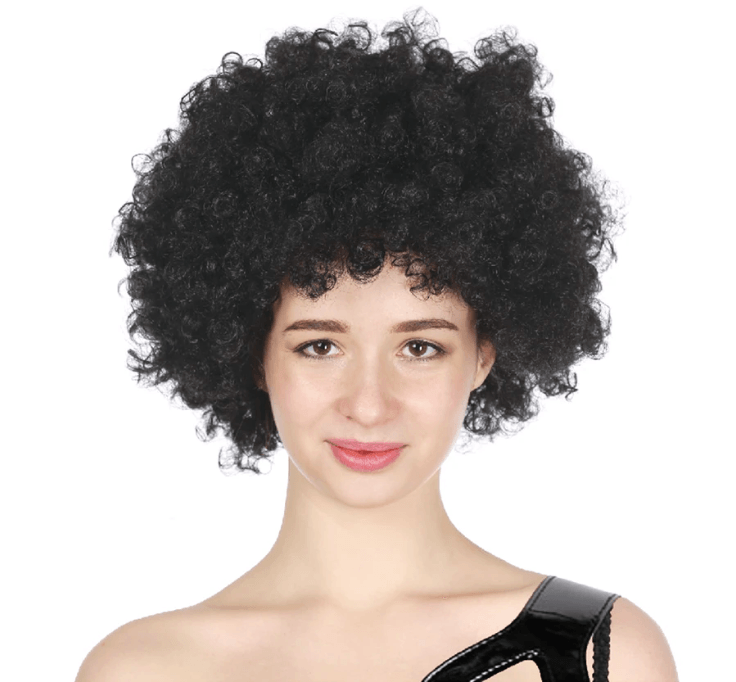 Black afro best sale wig costume