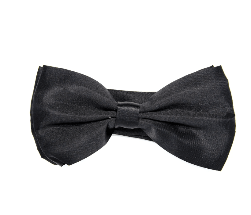 quality large plain bow tie