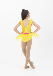 sequin tutu bow dress dance costume