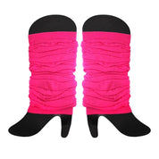 hot pink neon legwarmer costume party