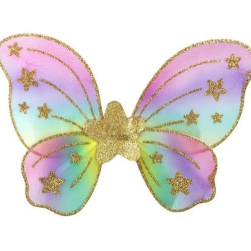 pastel rainbow fairy wings