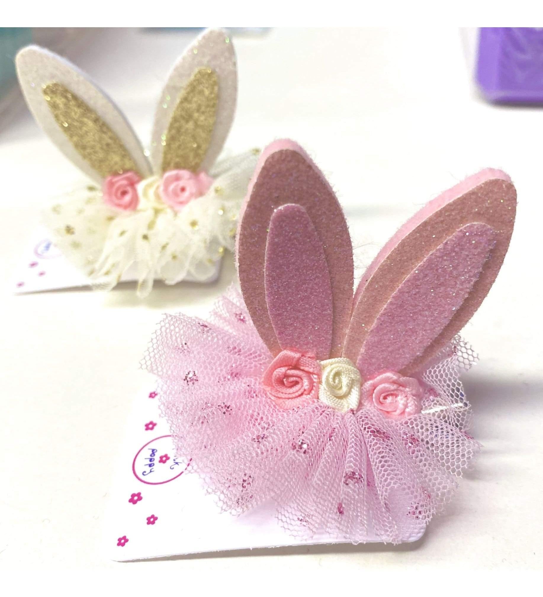 Floral Bunny Hairclips  Dancewear Australia