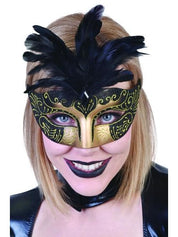 Gabrielle Eye Mask with Feathers  Dancewear Australia