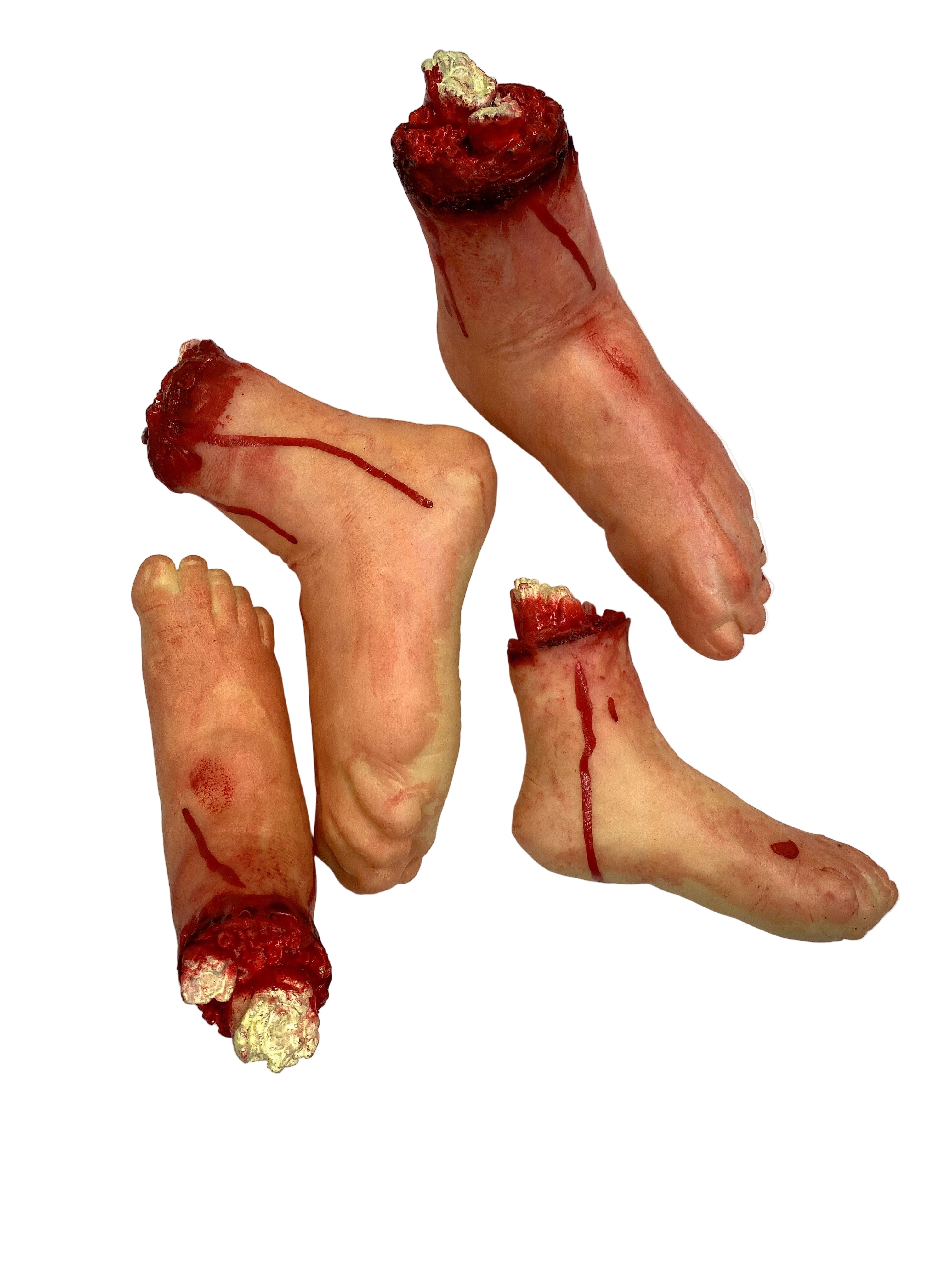 Halloween Severed Foot zombie costume bloody feet
