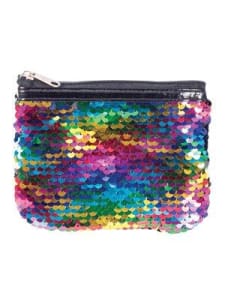 Reversible sales sequin pouch