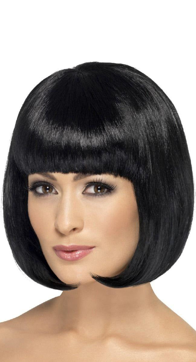 Short Black Bob with Fringe