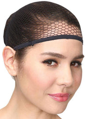 black fishnet wig cap for fancy dress partys and costume wigs