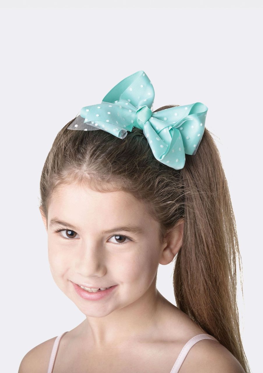 Spotty Hair Bow  Dancewear Australia