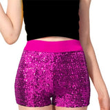 Sequin Shorts - Adult One Size Hot Pink