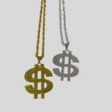 Necklace - Dollar Sign - Gold or Silver