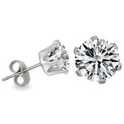 8mm or 10mm Round diamante Earrings