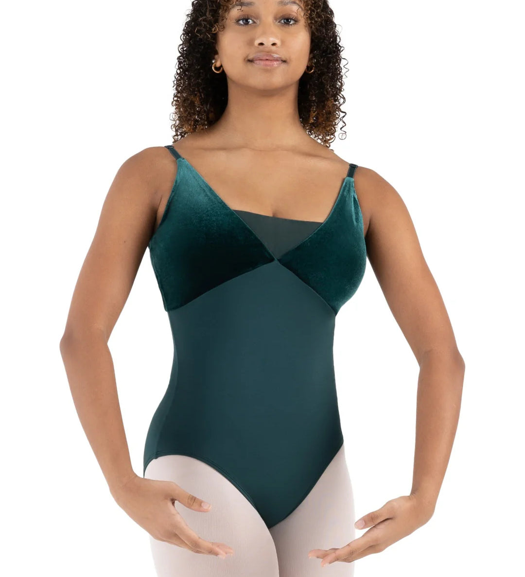 capezio pine velvet leotard PIN