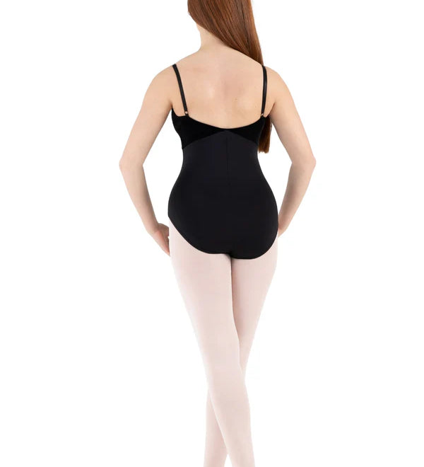 capezio pine leotard velvet 