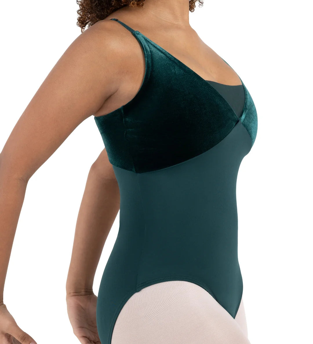 capezio pine velvet leotard PIN
