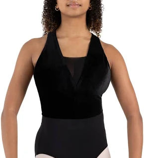 capezio black fir leotard