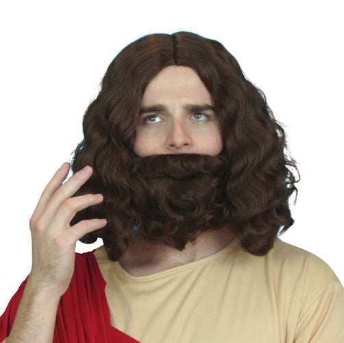jesus christmas easter medieval wigs beards xmas holyman saint religious nativity