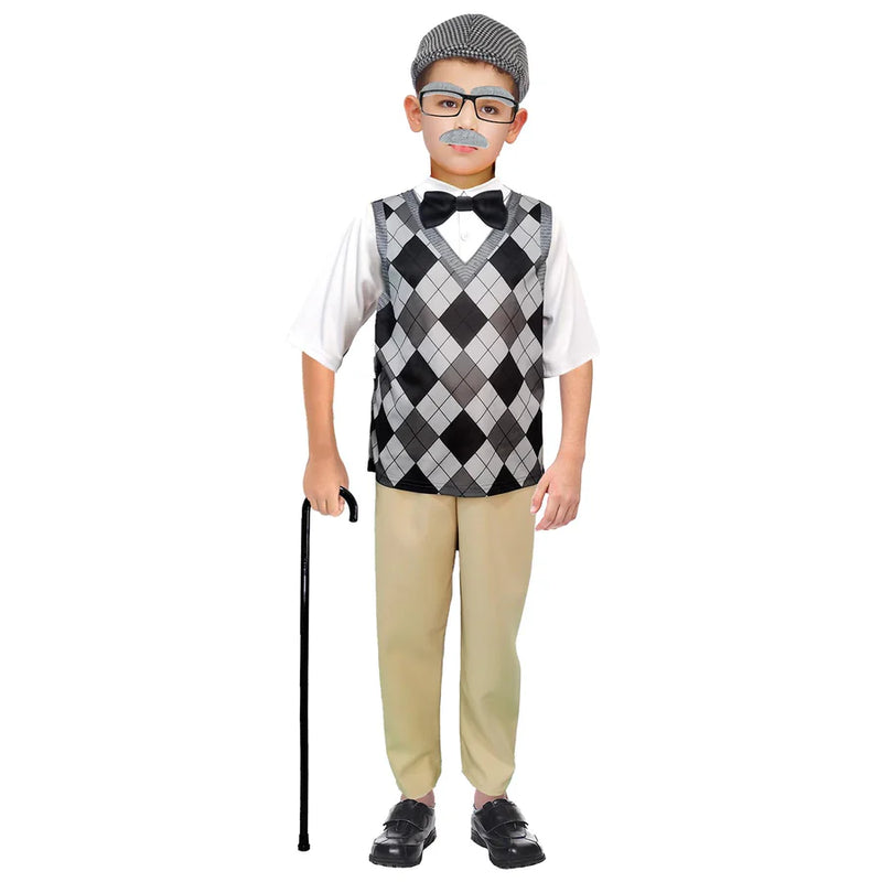 100 days of school grandpa old man costume