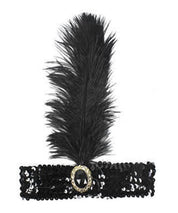 1920s flapper feather sequin headband vintage dress up costume great gatsby zelda 20s twenties