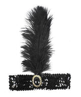 Sequin Feather Headband