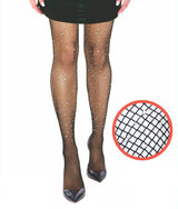 Fishnet Pantyhose with Diamonte Rhinestones (JD)