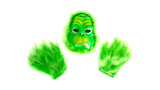 Grumpy Green Monster Mask & Gloves Set