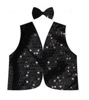 sequin vest bowtie showman child costume theme party fancy dress ringmaster performer mc host sparkle