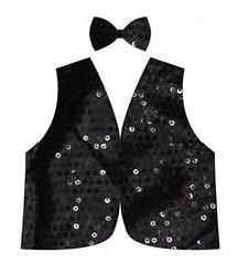 sequin vest bowtie showman child costume theme party fancy dress ringmaster performer mc host sparkle