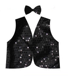 sequin vest bowtie showman child costume theme party fancy dress ringmaster performer mc host sparkle