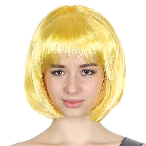 yellow wig bob wig 