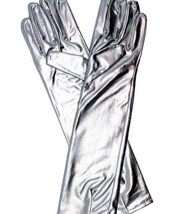Long Metallic Gloves