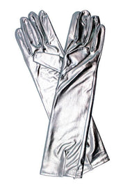 Long Metallic Gloves