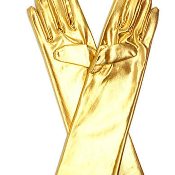 long metallic gloves 1920s elegant formal alien sci fi halloween horror witch ball masquerade 